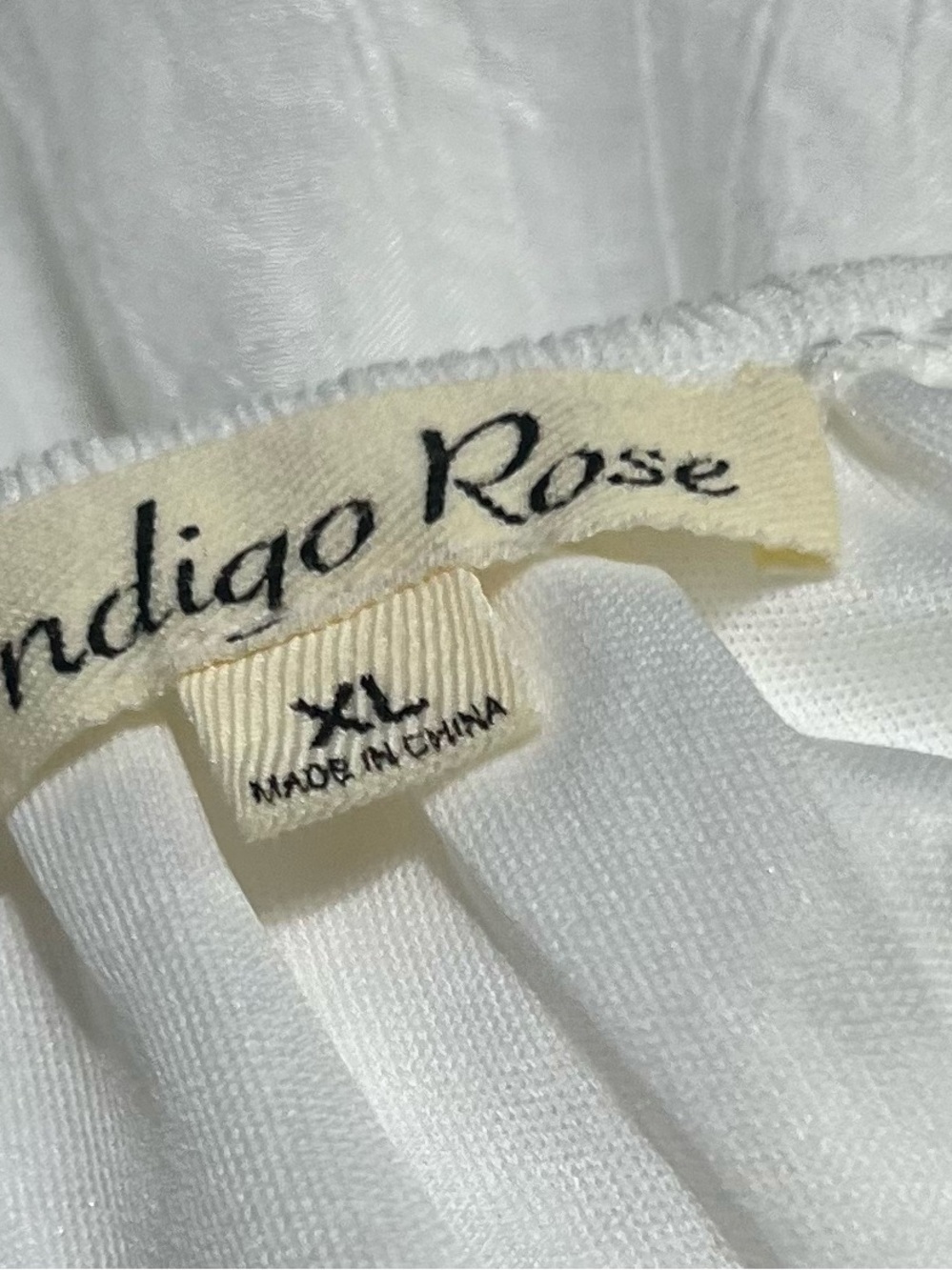 Indigo Rose White Ruffle Sleeve Gauze Dress - Picture 5 of 5
